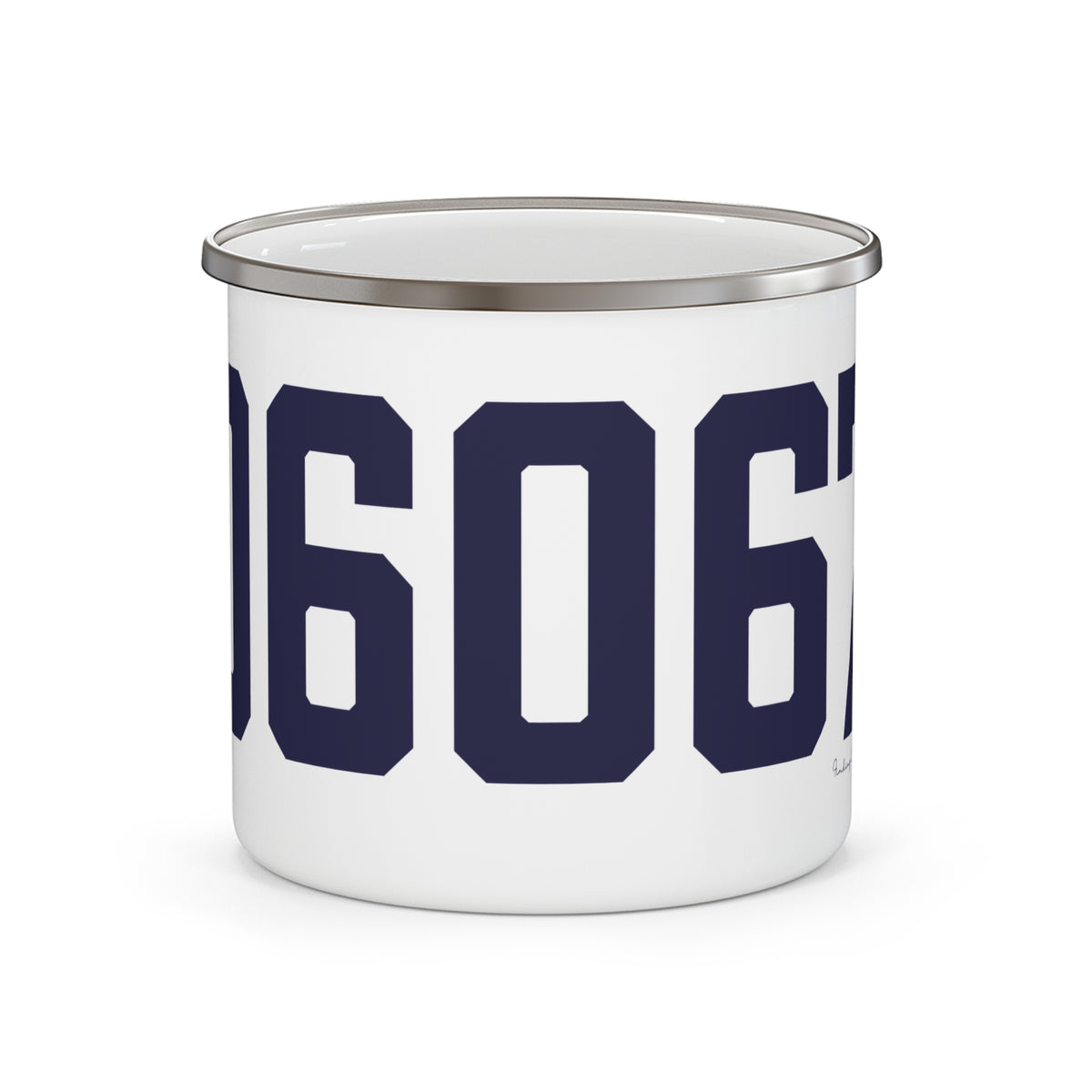 06067 Rocky Hill Connecticut Zip Code Enamel Camping Mug