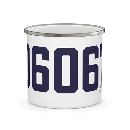 06067 Rocky Hill Connecticut Zip Code Enamel Camping Mug