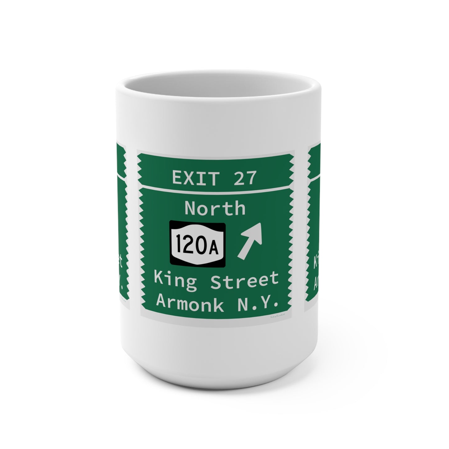 Vintage Merritt Parkway Exit 27 Sign Mug 15oz