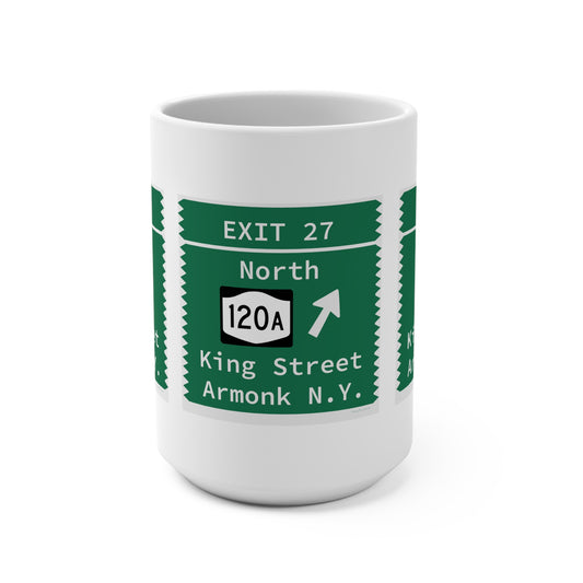 Vintage Merritt Parkway Exit 27 Sign Mug 15oz