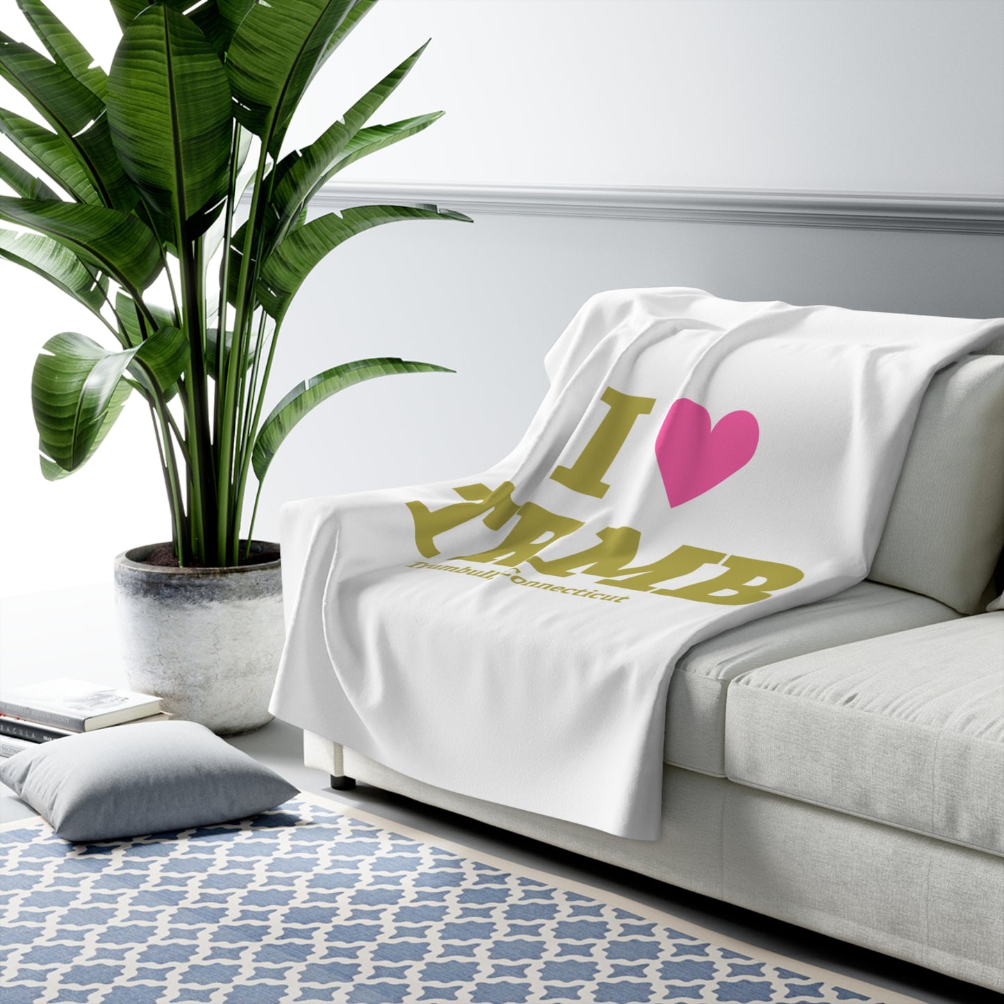 I Heart TRMB Sherpa Fleece Blanket