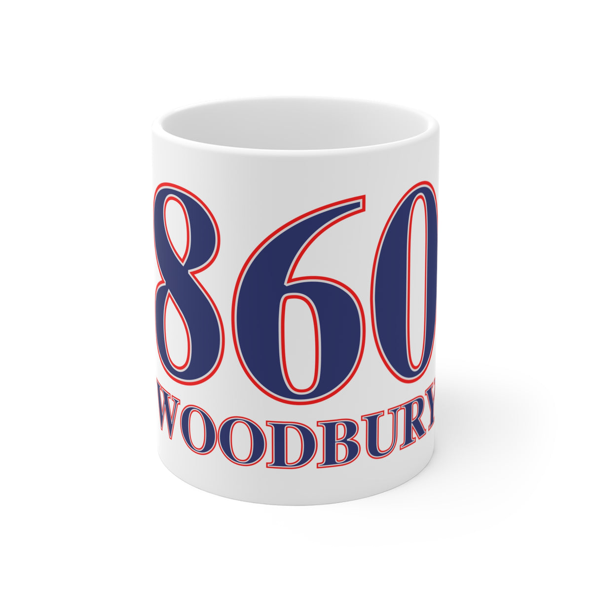 Woodbury Red, White & Blue Mug 11oz