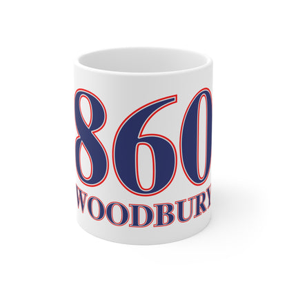 Woodbury Red, White & Blue Mug 11oz