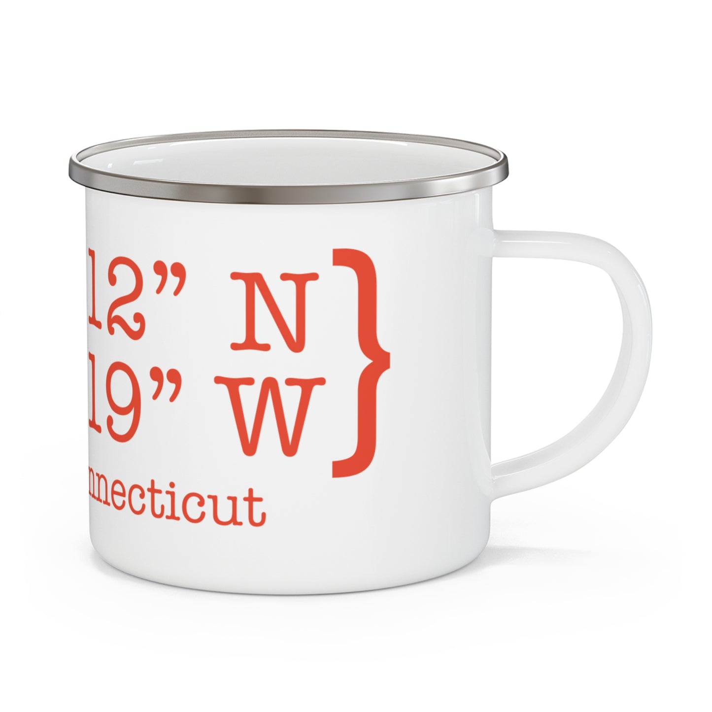 Stamford Coordinates Enamel Camping Mug