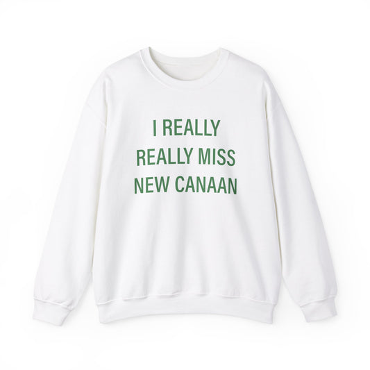 I Really Really Miss New Canaan Unisex Heavy Blend™ Crewneck Sweatshirt