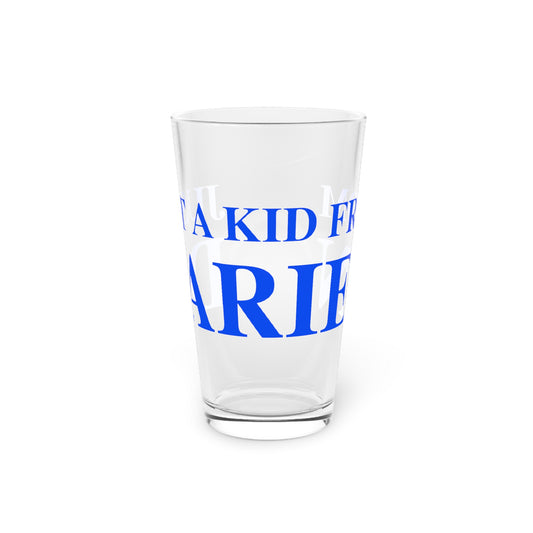 Just a kid from Darien Pint Glass, 16oz