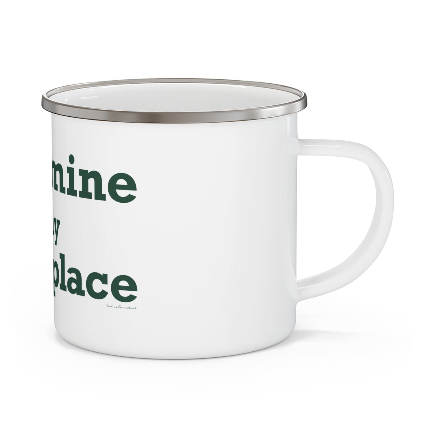 Silvermine is My Happy Place Enamel Camping Mug