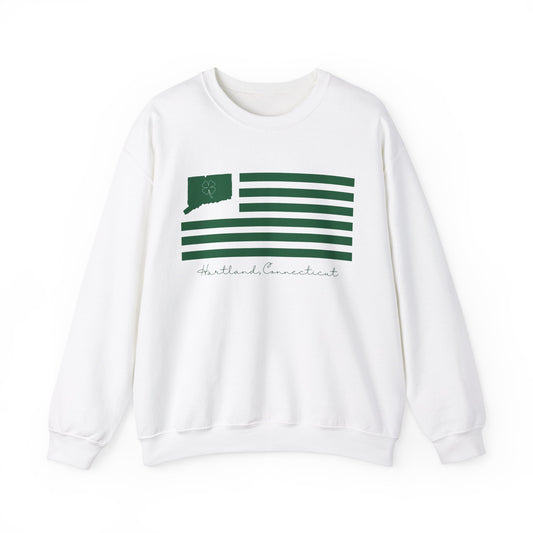 Hartland Connecticut St. Patrick’s Day Flag Unisex Heavy Blend™ Crewneck Sweatshirt