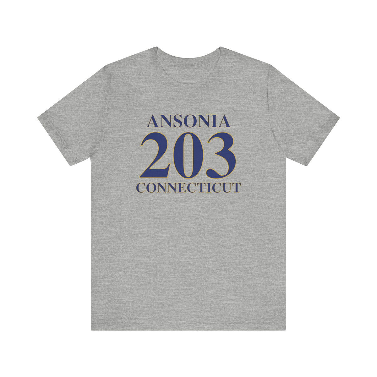 Ansonia 203 Connecticut Jersey Short Sleeve T-Shirt