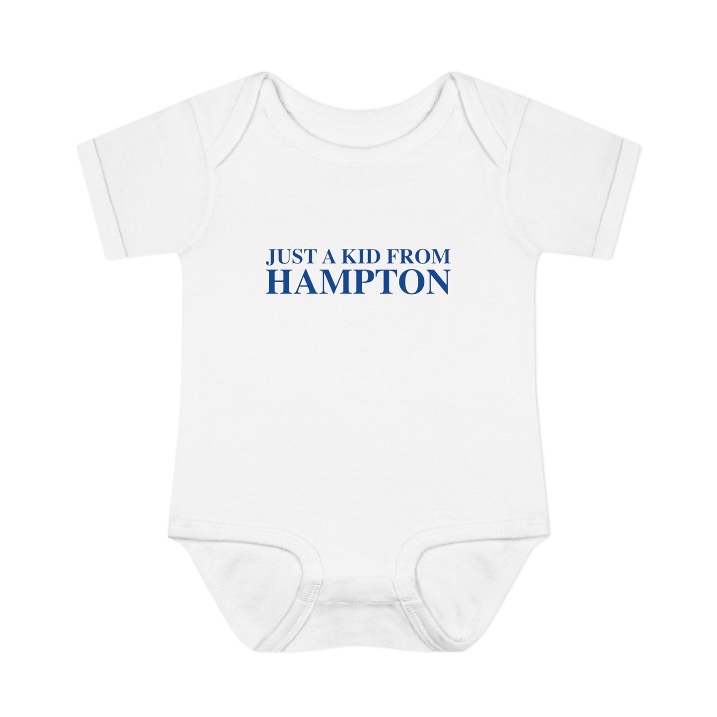Just a kid from Hampton Infant Baby Rib Bodysuit