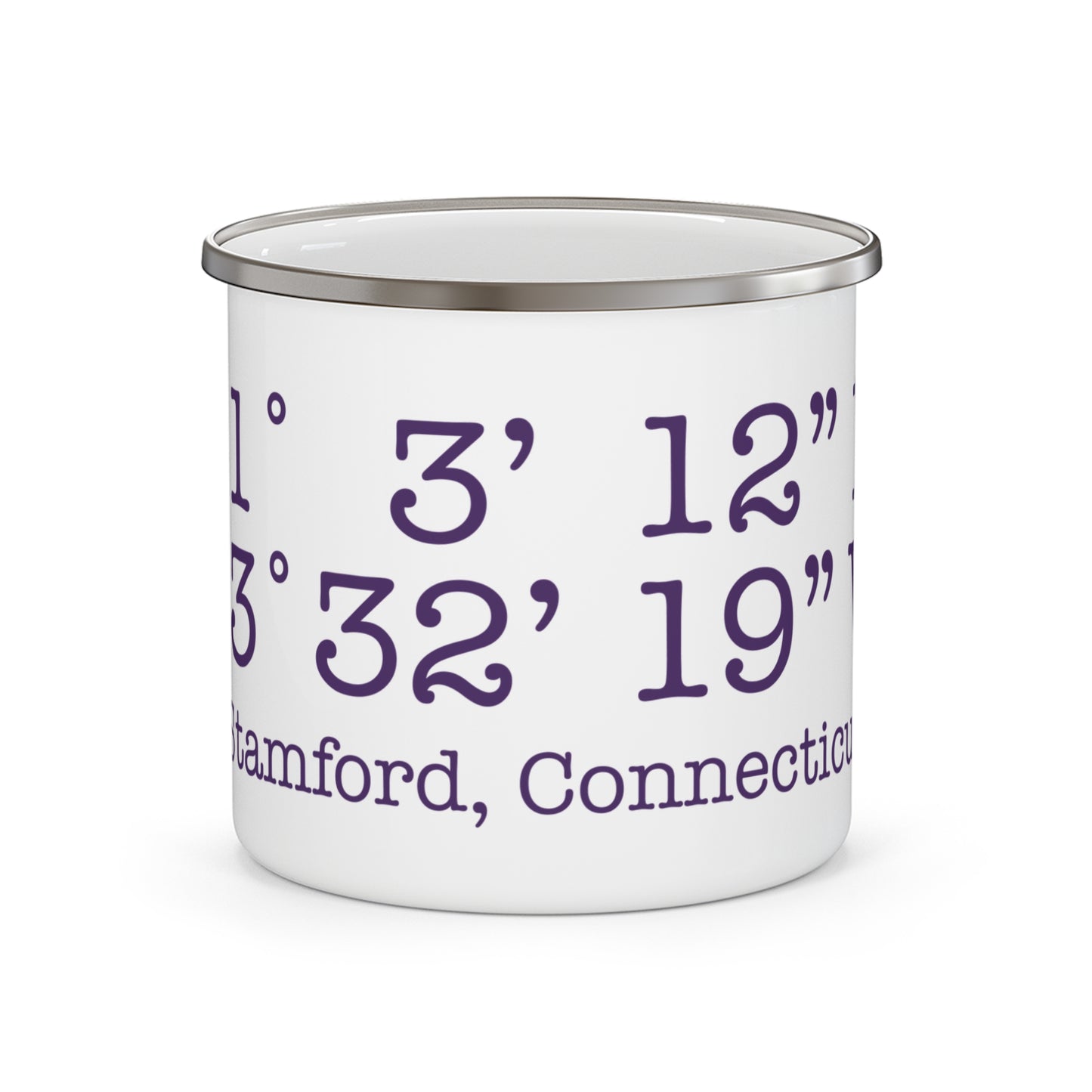 Stamford Coordinates Enamel Camping Mug