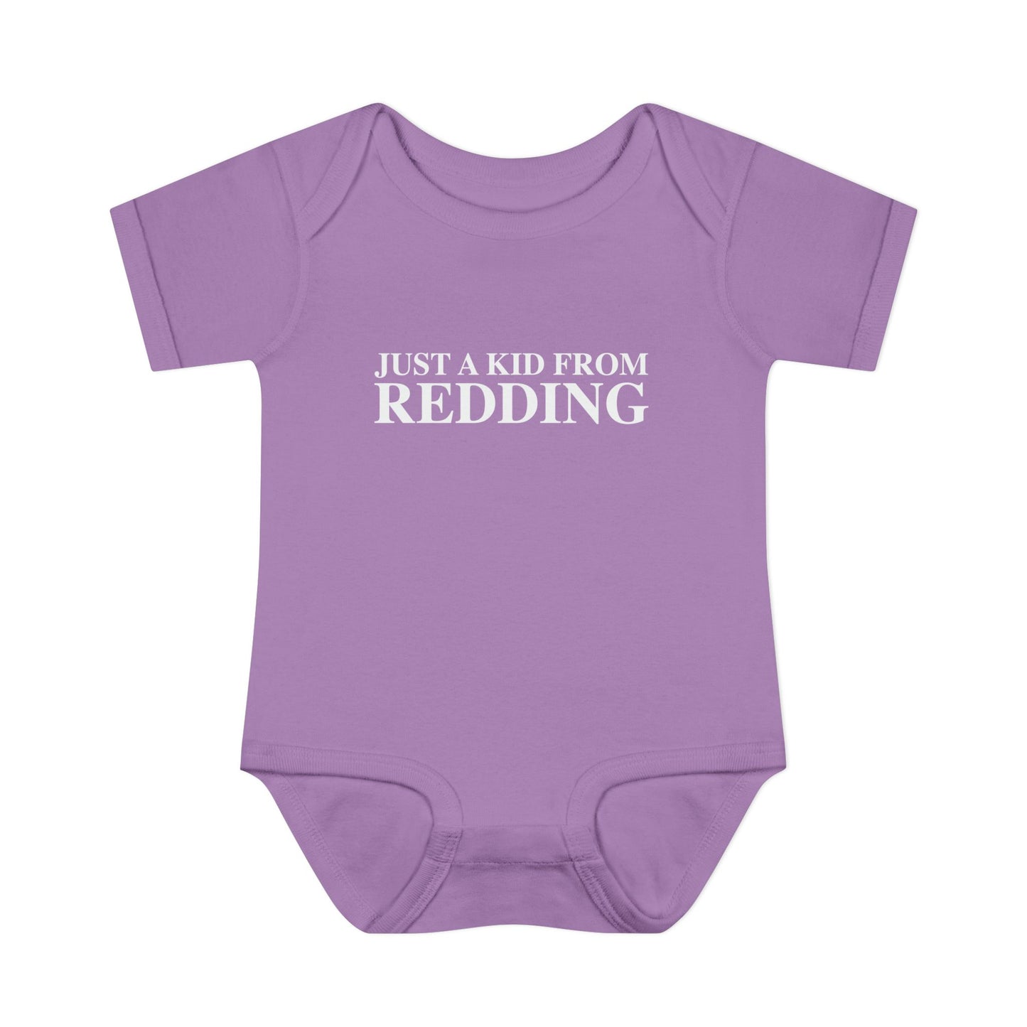 Just a kid from Redding Infant Baby Rib Bodysuit