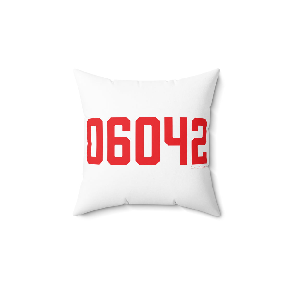 06042 Manchester Connecticut Zip Code  Polyester Square Pillow