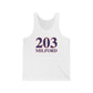 203 Milford Red White & Blue Unisex Jersey Tank Top