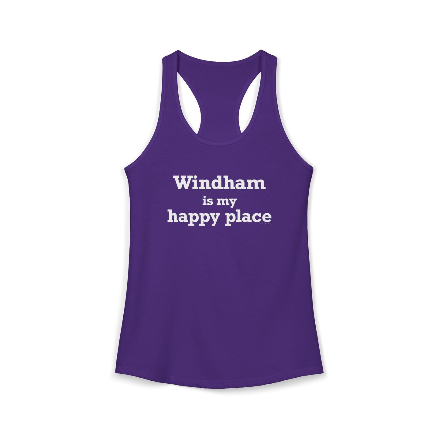 Windham is My Happy Place Women's Ideal Racerback Tank Top