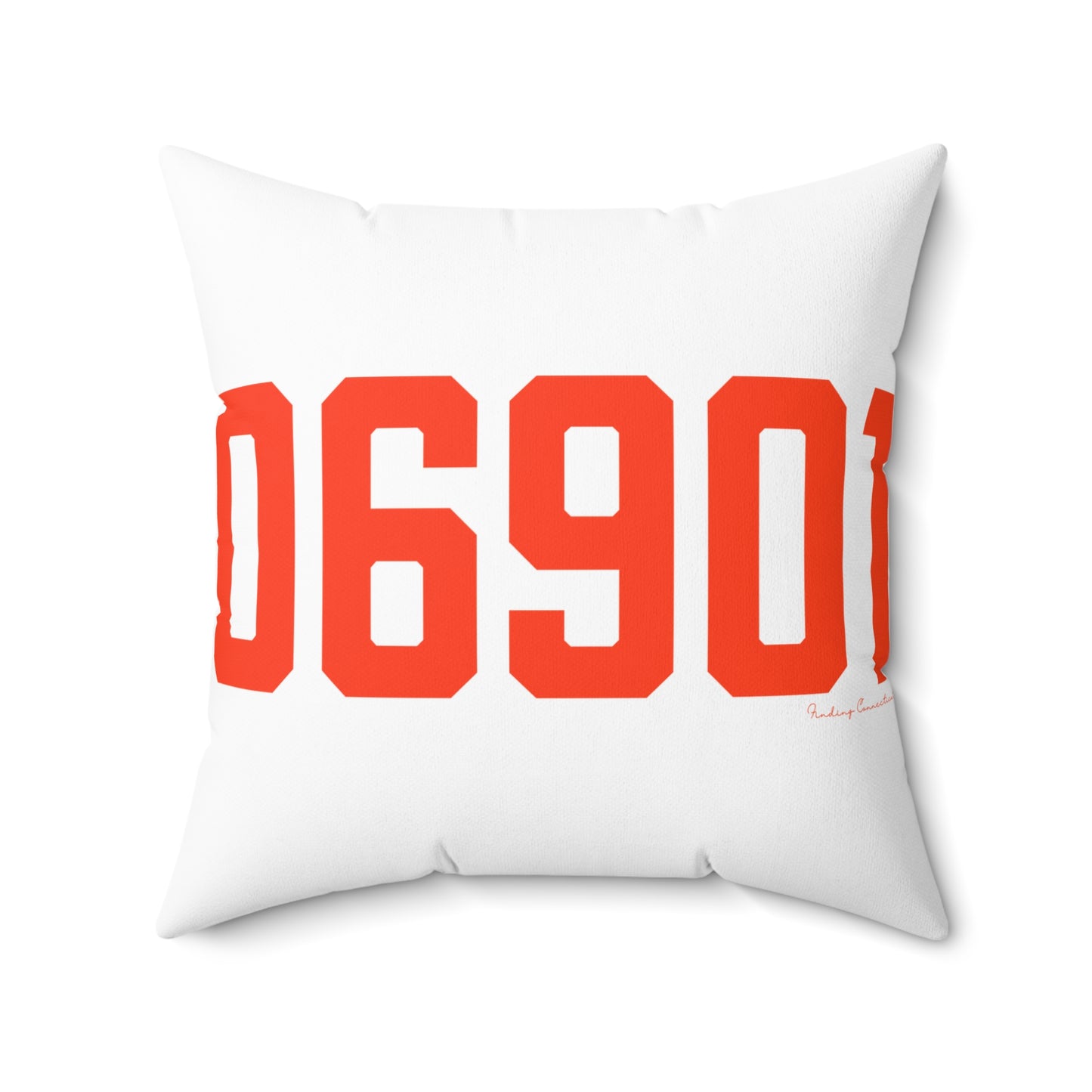 06901 Stamford Connecticut Zip Code Spun Polyester Square Pillow