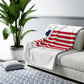 Branford Connecticut Flag Sherpa Fleece Blanket