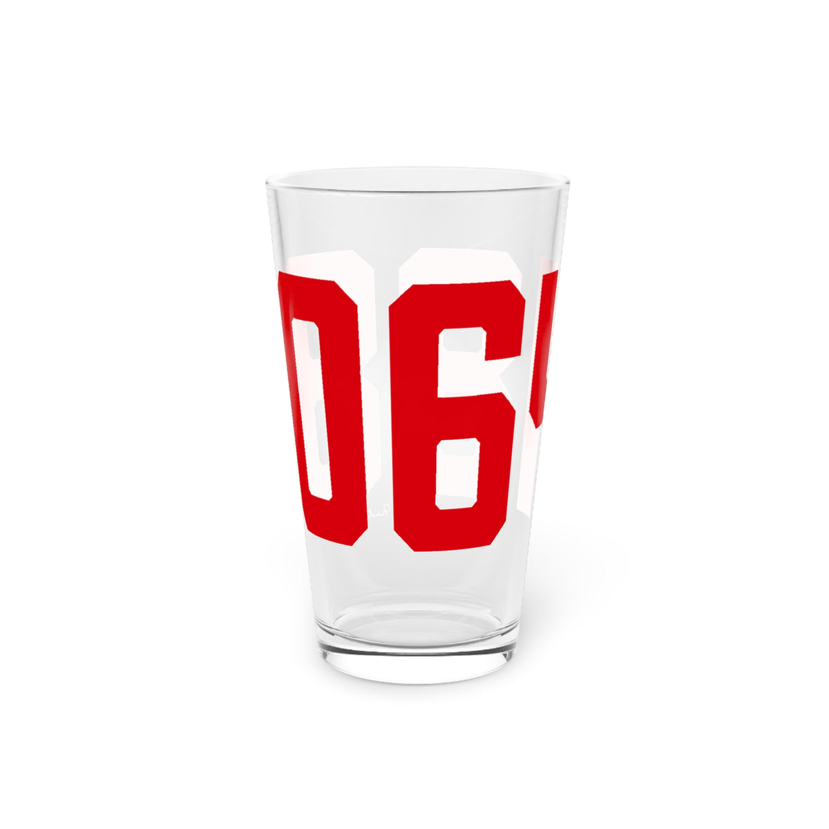 06488 Southbury Connecticut Zip Code Pint Glass, 16oz