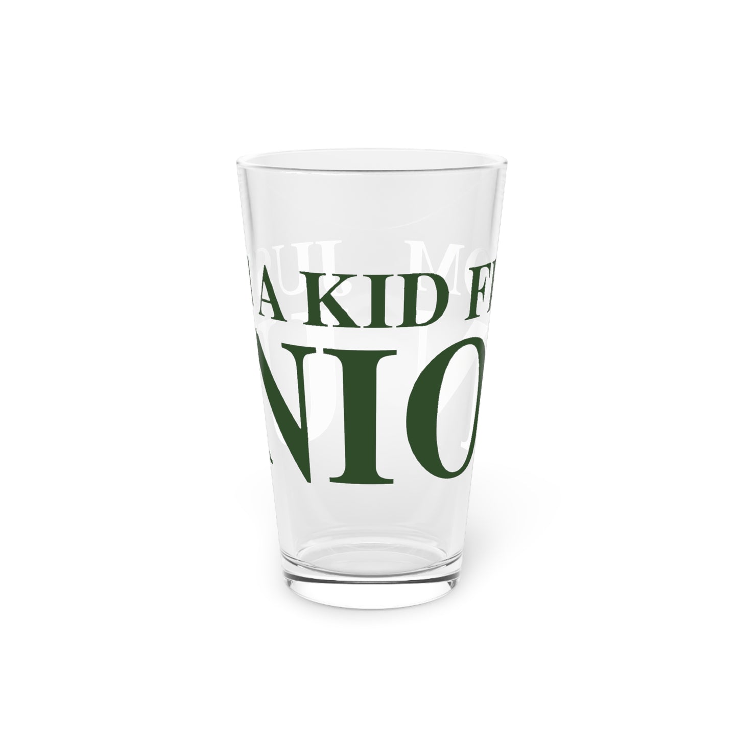 Just a kid from Union Pint Glass, 16oz