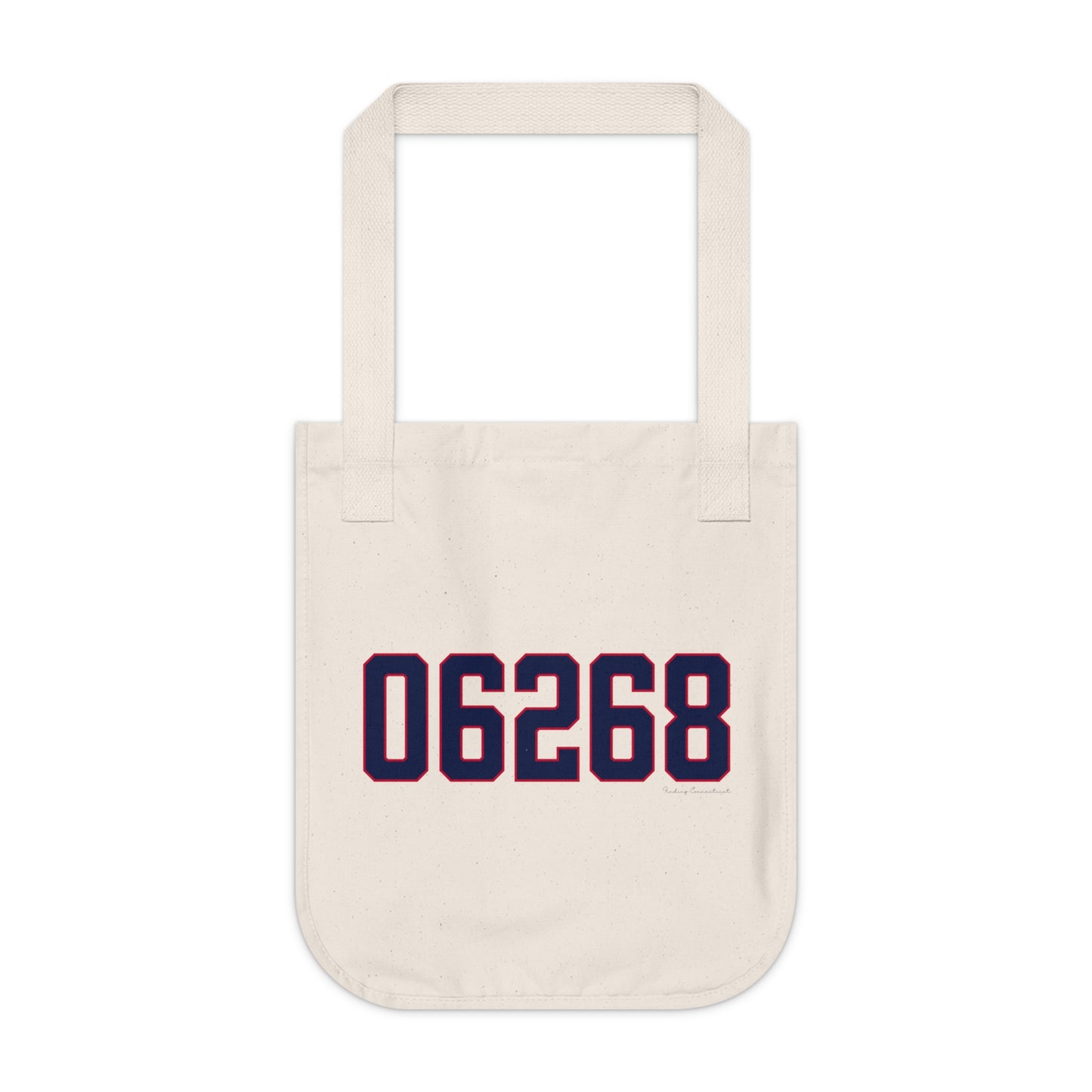 06268 Storrs Connecticut Zip Code Organic Canvas Tote Bag