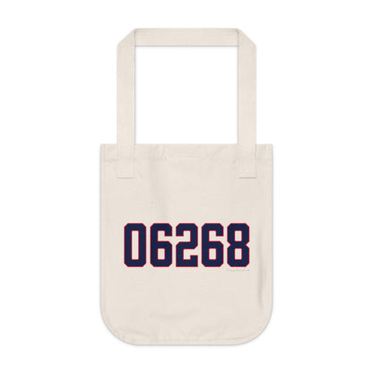 06268 Storrs Connecticut Zip Code Organic Canvas Tote Bag