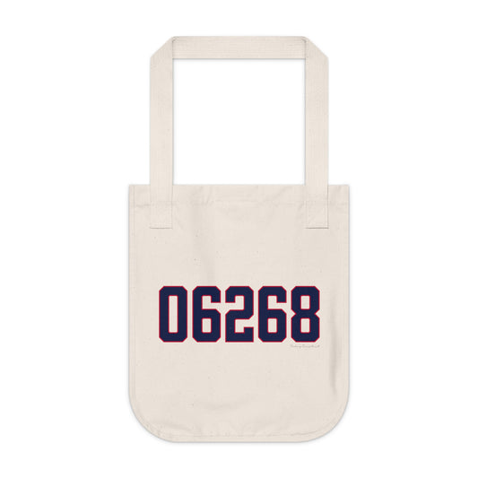 06268 Storrs Connecticut Zip Code Organic Canvas Tote Bag