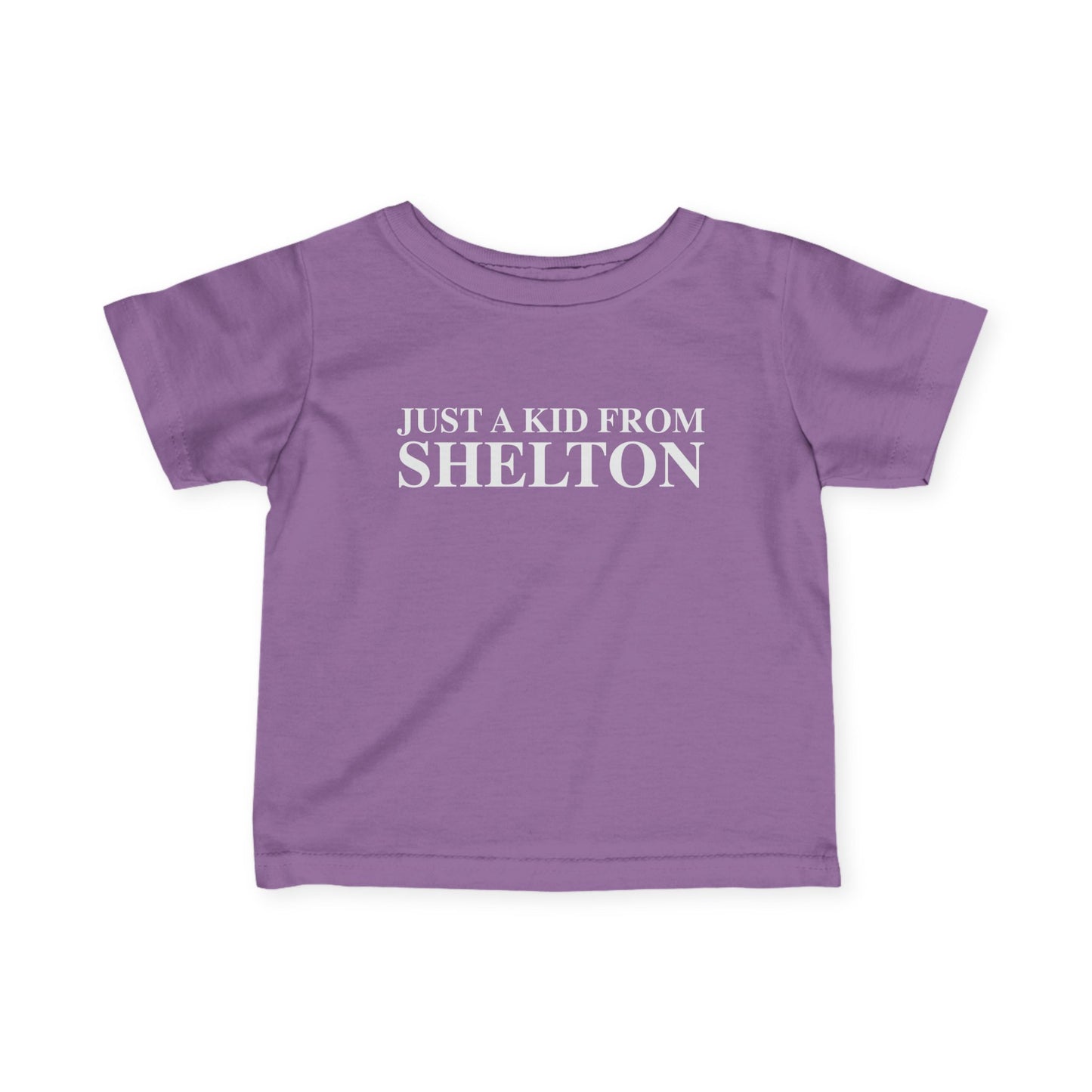 Just a kid from Shelton Infant Fine Jersey T-Shirt