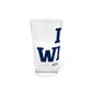 I Heart WLTN Pint Glass, 16oz