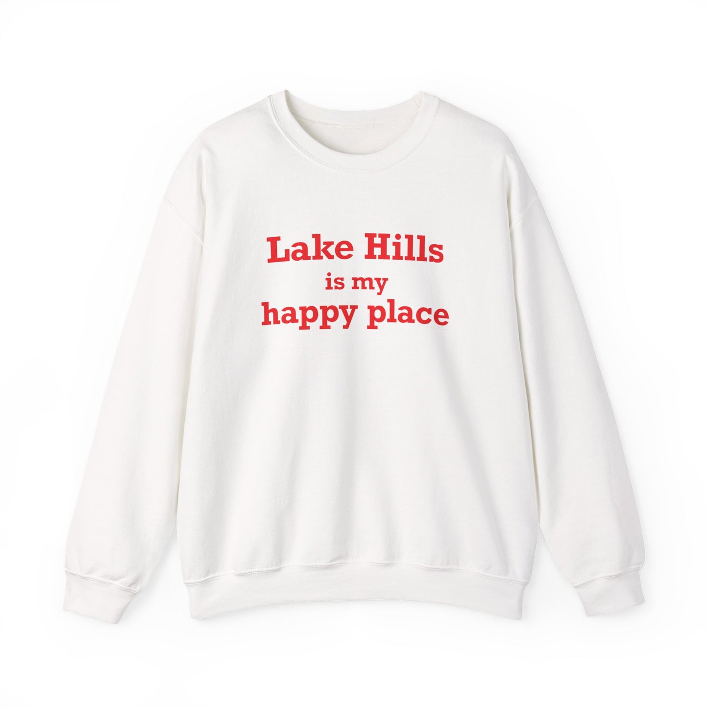Lake Hills is My Happy Place Unisex Heavy Blend™ Crewneck Sweatshirt