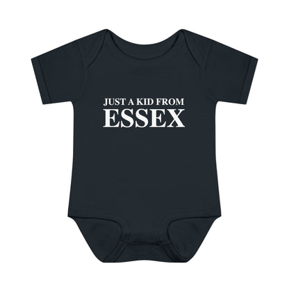 Just a kid from Essex Infant Baby Rib Bodysuit