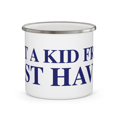 Just a kid from East Haven Enamel Camping Mug