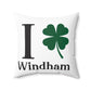 I Clover Windham Spun Polyester Square Pillow