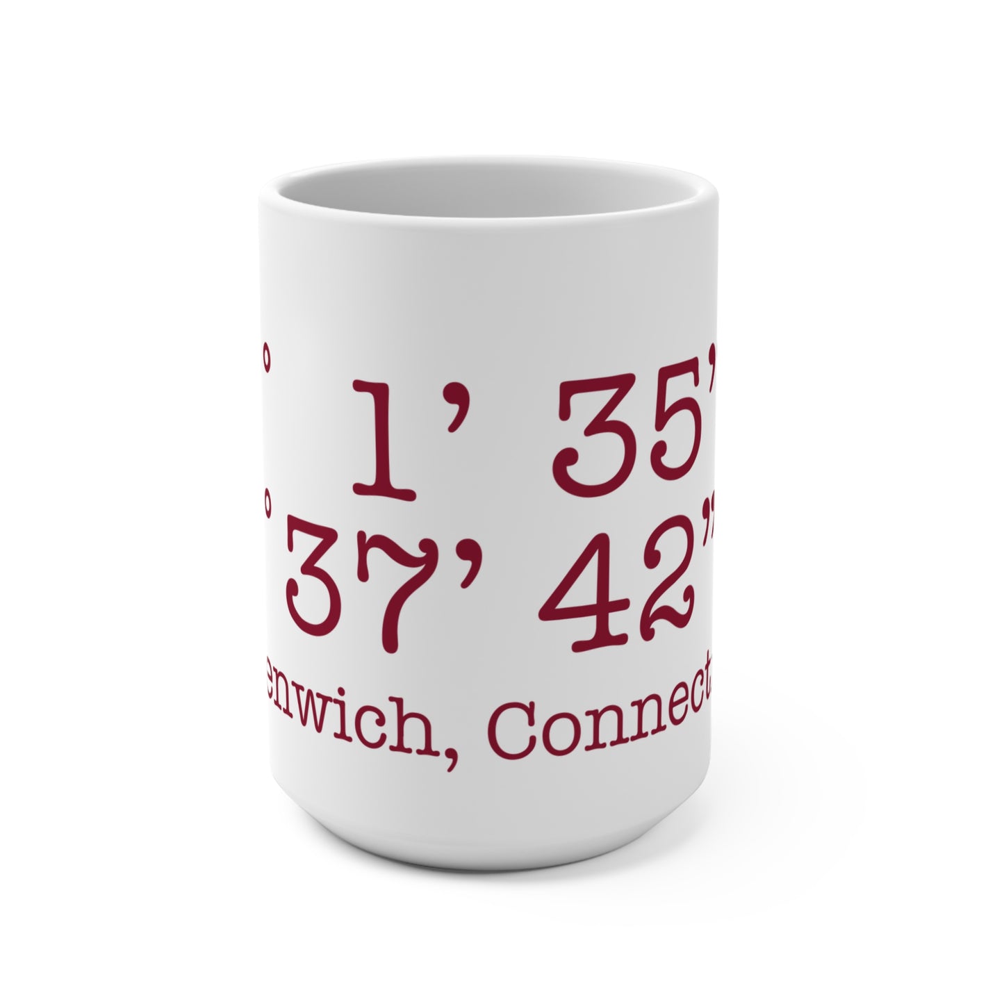 Greenwich Coordinates  Mug 15oz