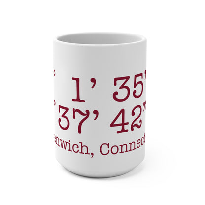 Greenwich Coordinates  Mug 15oz