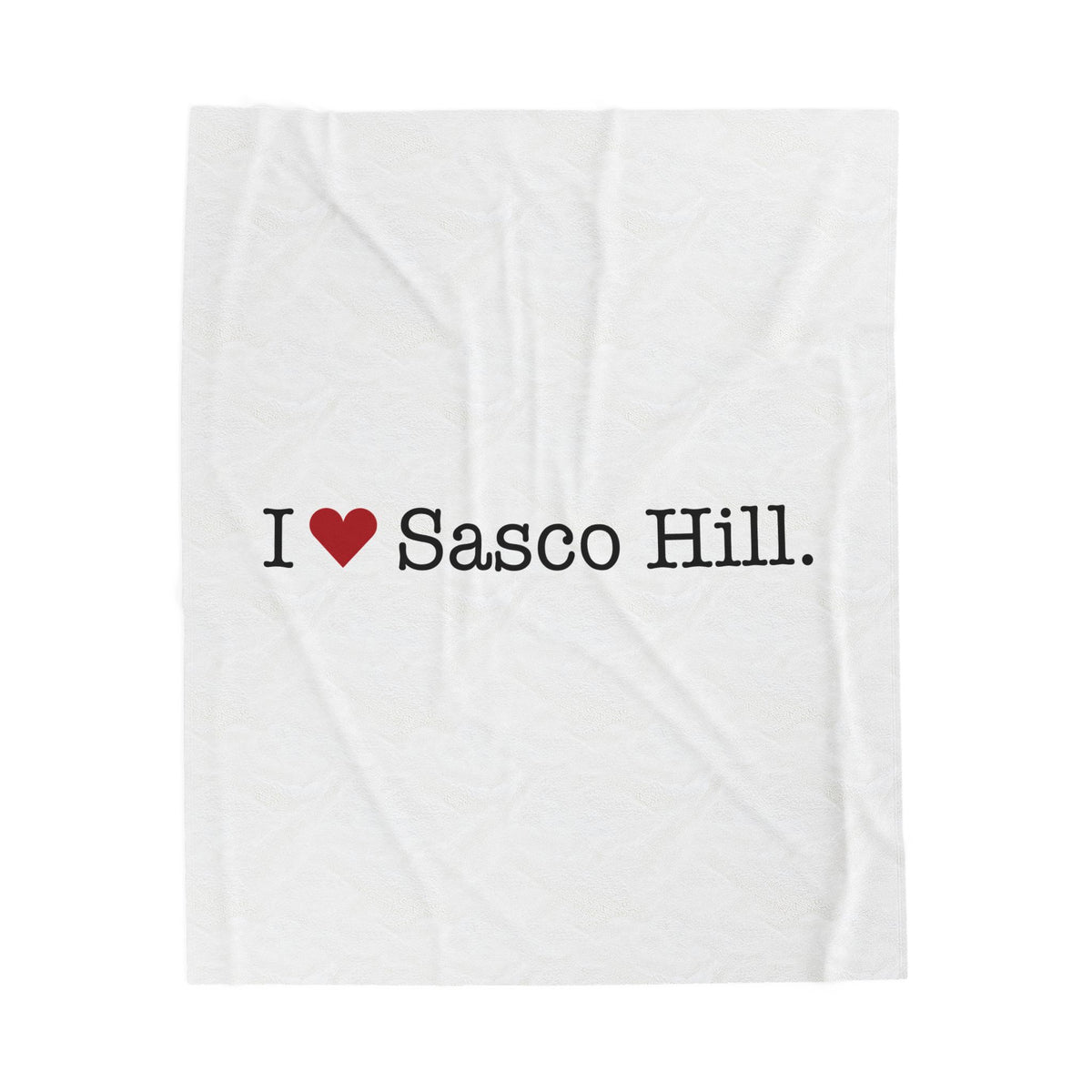 I Heart Sasco Hill. Velveteen Plush Blanket