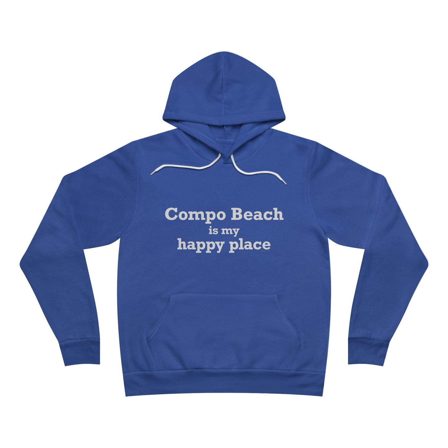 Compo Beach Is My Happy Place Unisex Sponge Fleece Pullover Hoodie Sweatshirt