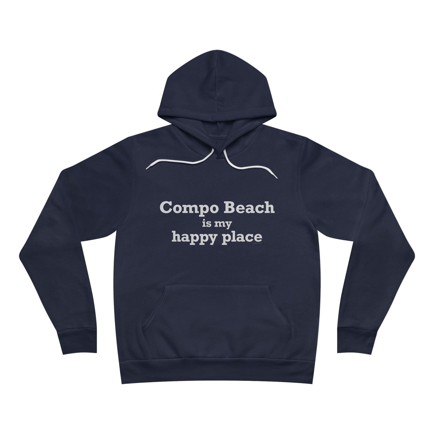 Compo Beach Is My Happy Place Unisex Sponge Fleece Pullover Hoodie Sweatshirt