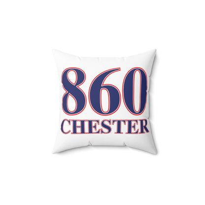 860 Chester Red, White & Blue Spun Polyester Square Pillow