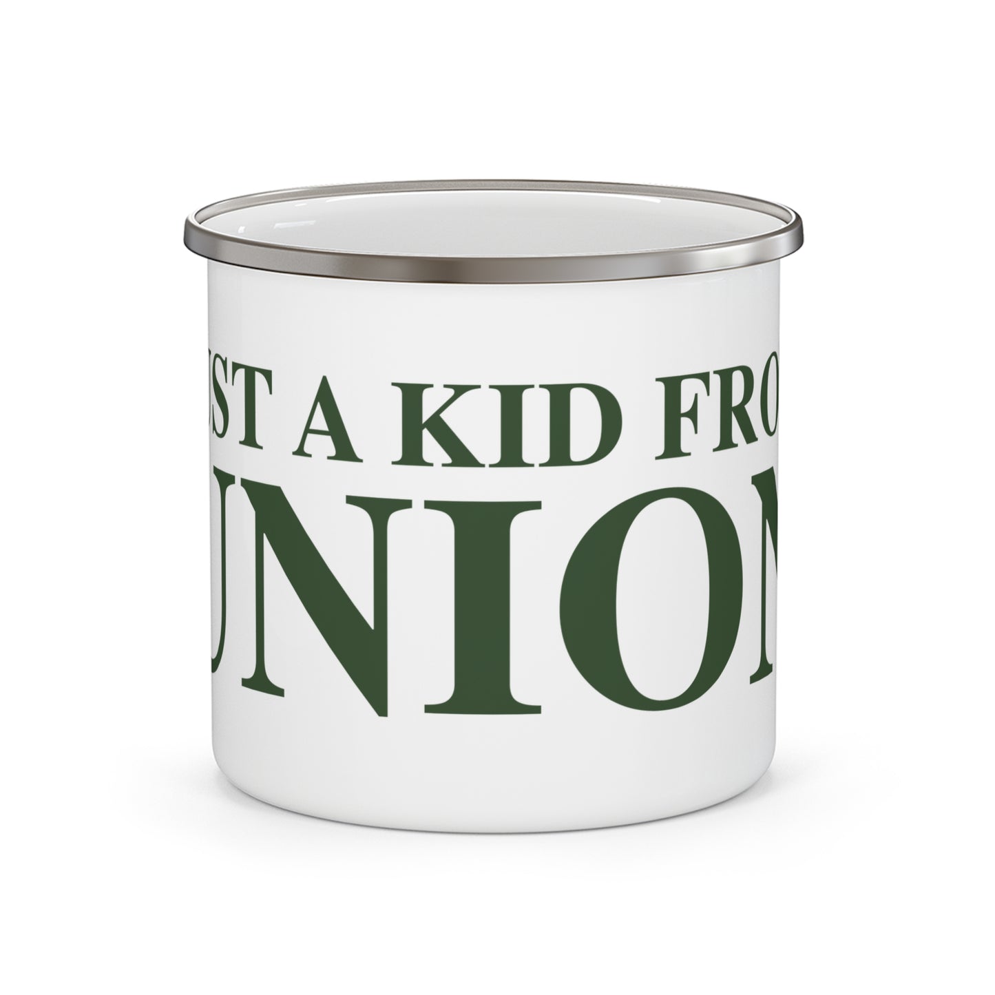 Just a kid from Union Enamel Camping Mug