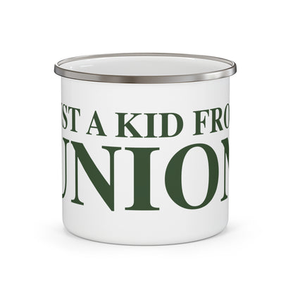 Just a kid from Union Enamel Camping Mug