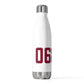 06807 - Greenwich Connecticut Zip Code 20oz Insulated Bottle