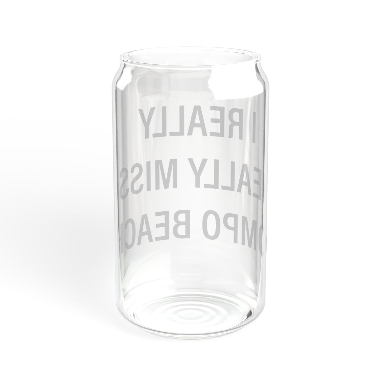 I Really Really Miss Compo Beach Sipper Glass, 16oz