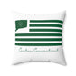 Canton St. Patrick’s Day Flag Spun Polyester Square Pillow