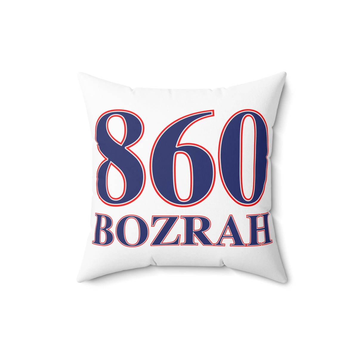 860 Bozrah Red, White & Blue Spun Polyester Square Pillow