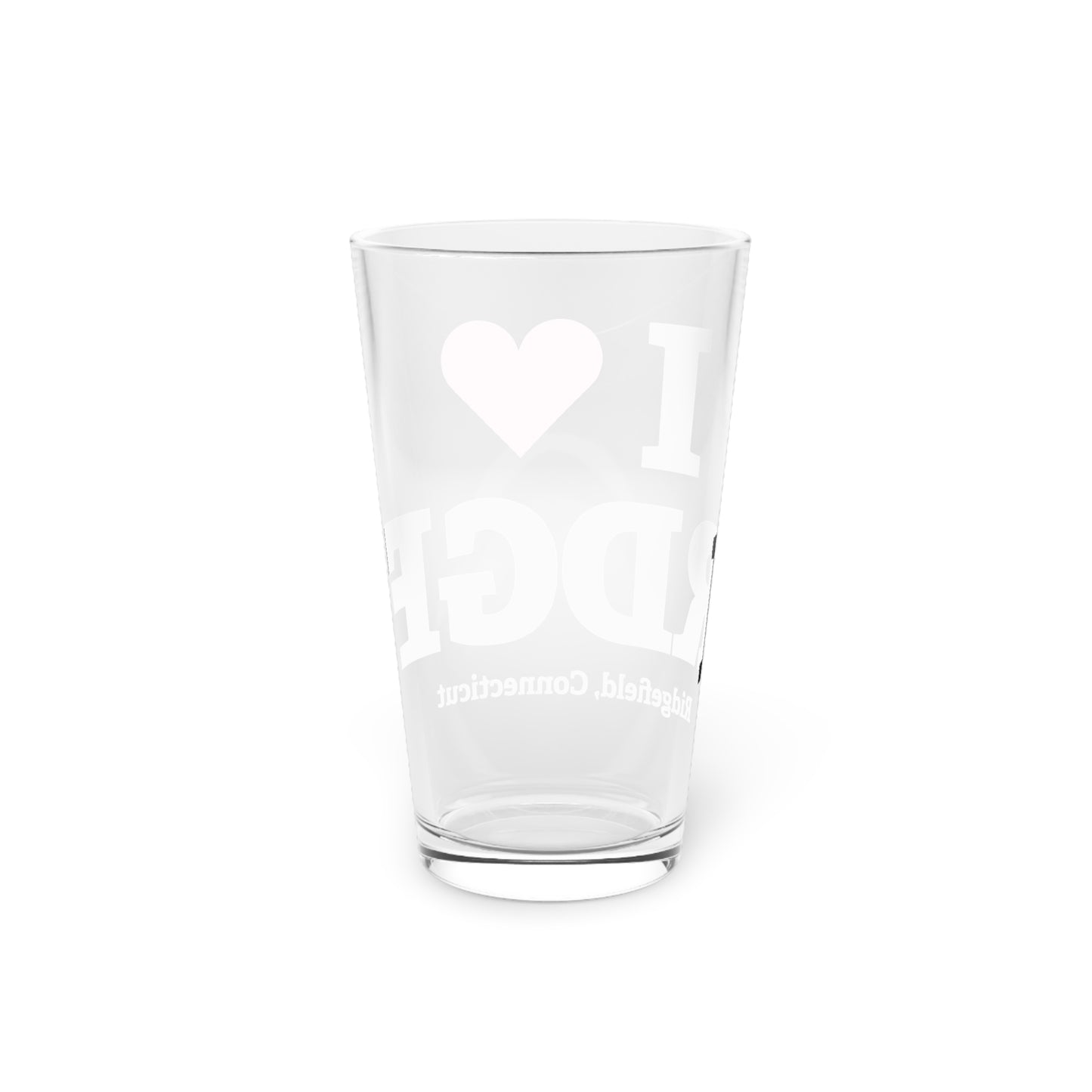 I Heart RDGF Pint Glass, 16oz