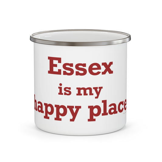 Essex is My Happy Place Enamel Camping Mug