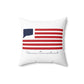 Vernon Connecticut Flag Spun Polyester Square Pillow