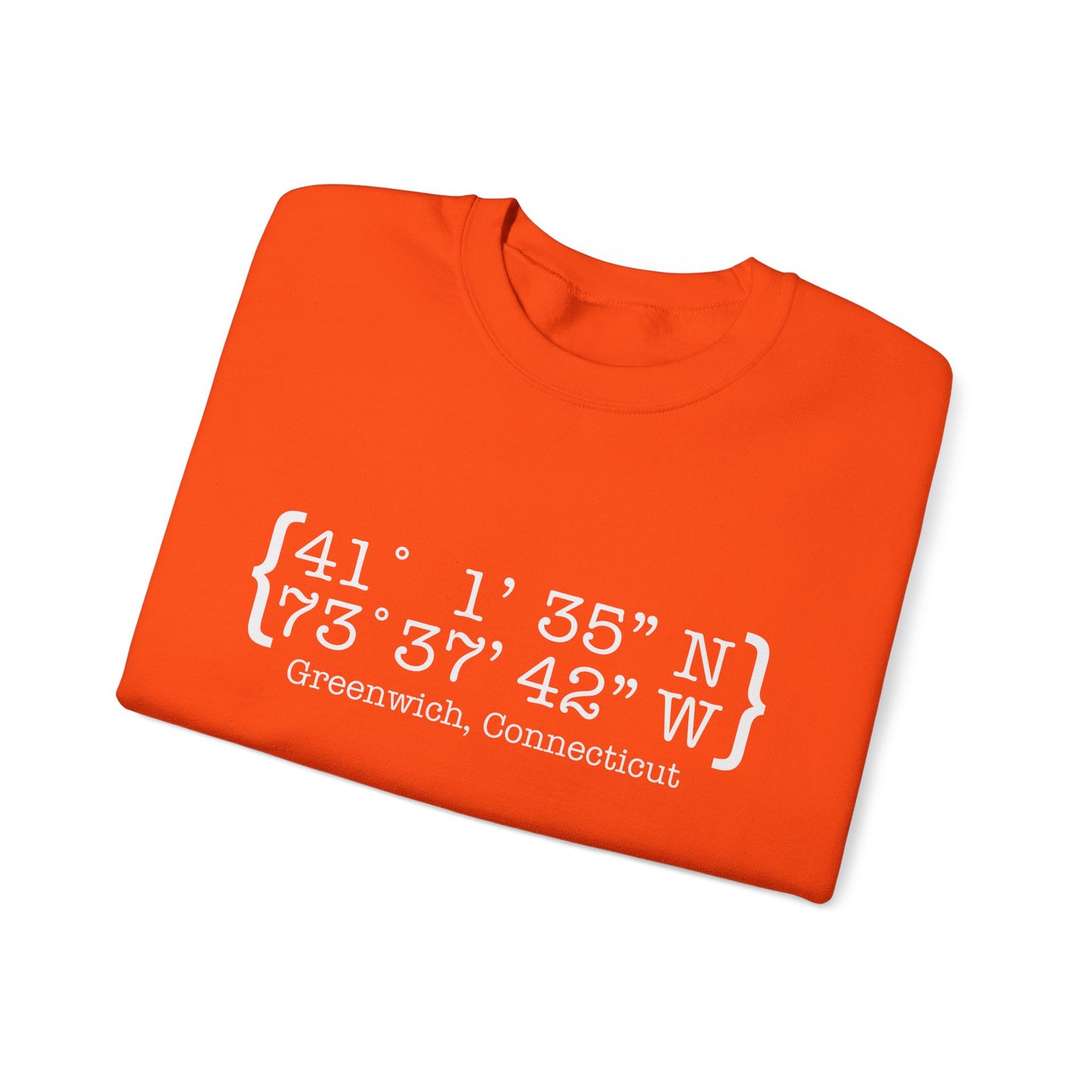 Greenwich Coordinates Unisex Heavy Blend™ Crewneck Sweatshirt