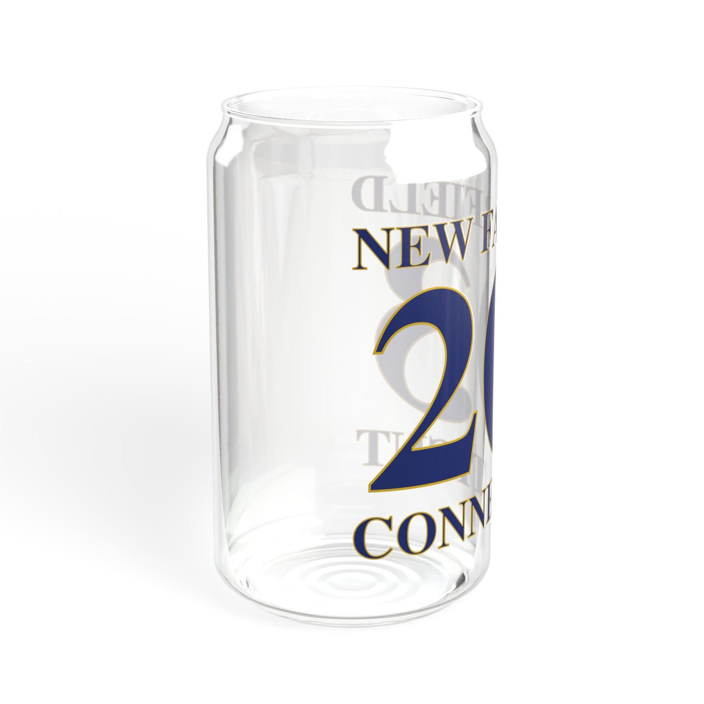 New Fairfield 203 Connecticut  Sipper Glass, 16oz