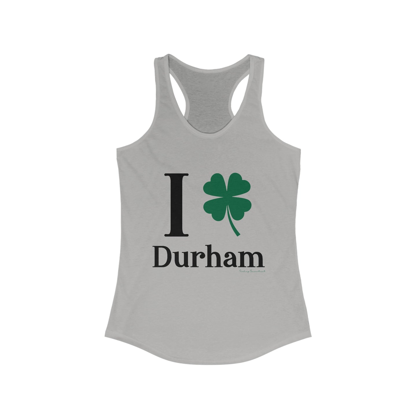 I Clover Durham Women's Ideal Racerback Tank